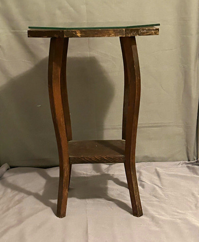 Art nouveau pedestal brown - nouveau,